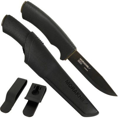 Nóż MORAKNIV BUSHCRAFT BLACK -stal węglowa