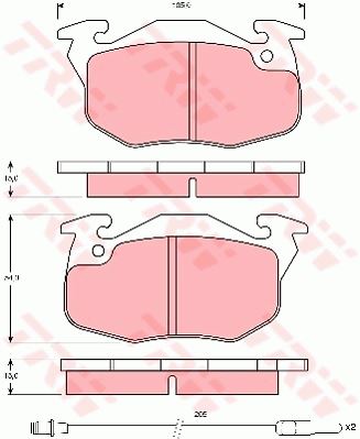 TRW GDB1079 SET PADS HAMULCOWYCH, BRAKES - milautoparts-fr.ukrlive.com