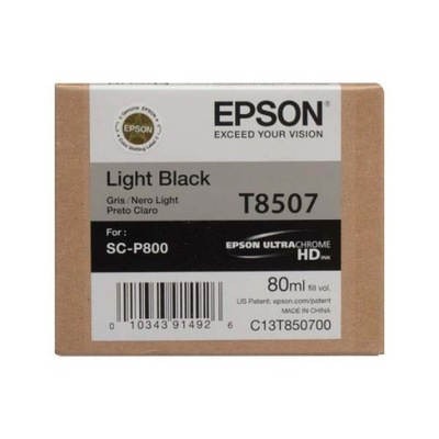 Tusz org. Epson T8507 Light Black SC-P800 P800