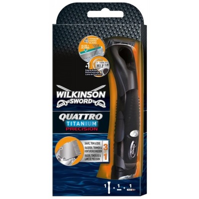 Maszynka i wkład WILKINSON Quattro Titanium 4 Precision Trimmer