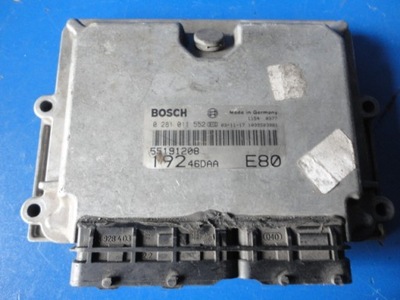 Fiat stilo бортовий комп'ютер 0281011552 55191208 фото №1