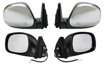 Toyota tundra 2000-04 зеркало левая хром podg el фото №1