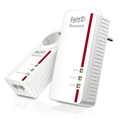 FRITZ!Powerline 1260 Set - zestaw adapterów PLC + WiFi AC+N Mesh Gigabit