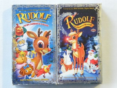 RUDOLF CZERWONONOSY WYSPA ZAGINIONYCH 2X WIDEO VHS