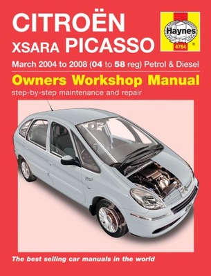 INSTRUKCJA NAPRAW HAYNES CITROEN XSARA PICASSO 2004-2008 BENZYNA DIESEL ANG