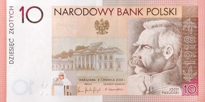 Banknot 10 zł Józef Piłsudski
