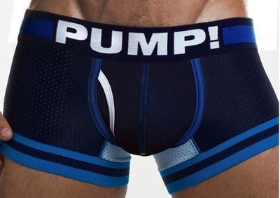 PUMP BOKSERKI MAJTKI M GRANATOWY SIATKA MESH