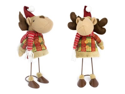 OZDOBA ŚWIĄTECZNA FIGURKA RENIFER 43cm UC82353