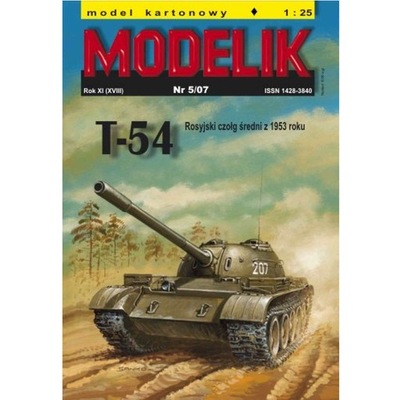 Modelik 5/07 T-54 - rosyjski czołg średni 1:25