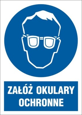 ZALOZ EYEGLASSES PROTECTIVE BHP 297X210 (A4) NAKLEJ - milautoparts-fr.ukrlive.com