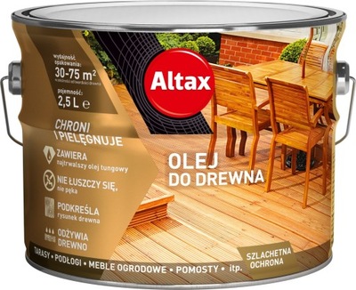 Altax olej do drewna mebli tarasów 2,5L TIK TEAK