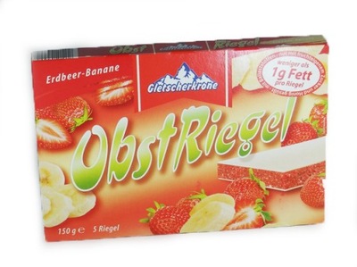 BATONIKI OWOCOWE truskawka banan 5szt 150g