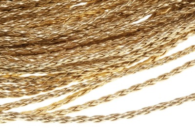 RZ148-5 RZEMIEŃ PLECIONY ZŁOTY 3mm 1m