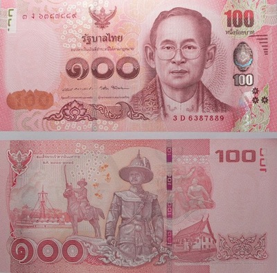 Tajlandia - 100 THB 2015 - st. 1