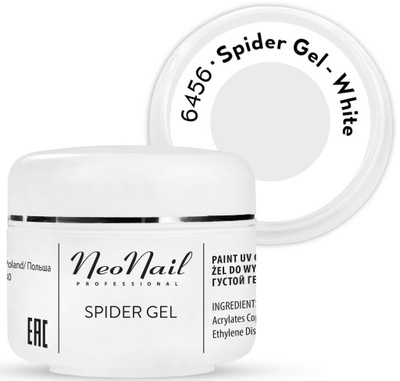 NeoNail Spider Gel Gumowy Żel Do Zdobień White 5g
