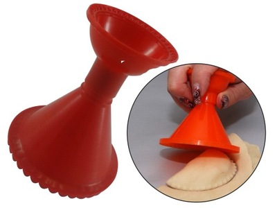 FORMA WYKRAWACZ PIEROŻNICA DO PIEROGÓW USZEK USZKA PIEROGI OZDOBA 3w1 #50