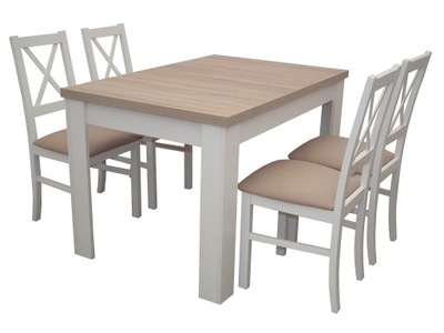 ZESTAW stół + 4 krzesła