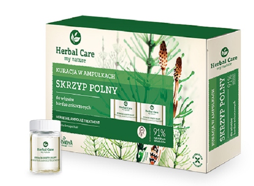 3 szt. KURACJA W AMPUŁKACH DO WŁOSÓW ZNISZCZONYCH SKRZYP POLNY HERBAL CARE