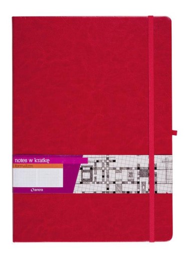 Блокнот А4 Grid Formalism Красный ANTRA