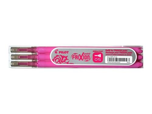 WKŁADY PILOT FRIXION 0,5MM RÓŻOWY ZMAZYWALNY 3 SZT