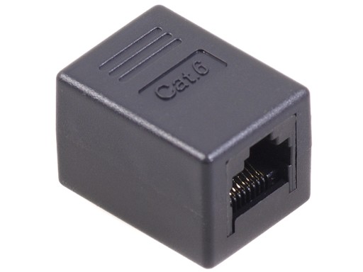 АДАПТЕР РАЗЪЕМА RJ45 8P8C ПОЗОЛОЧЕННЫЙ CAT6