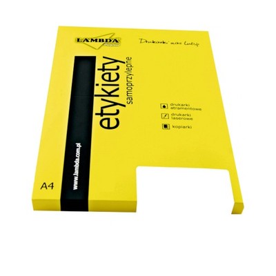 Etykiety samoprzylepne 63x39,5 mm, A4, 2100 szt.