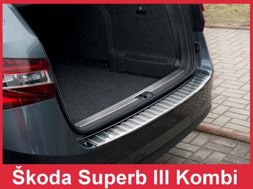 SKODA SUPERB 3 KOMBI Накладка на задний бампер