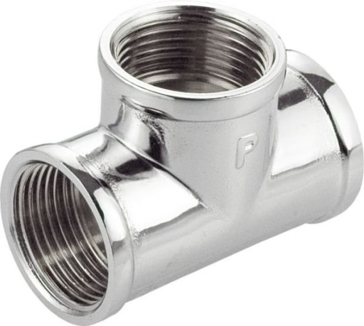Chrome Tee 3* 3/8 GW Goshe Chrome Trojak