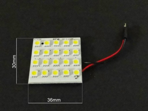 ПАНЕЛЬ 20 LED 5050 T10 W5W C5W C10W ПОТОЛОК 12В