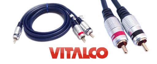 Кабель 2x RCA - 1x RCA Chinch 1,5 м VITALCO HI-END