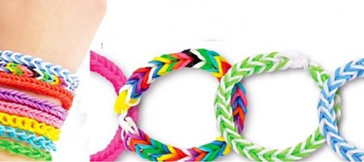 Набор браслетов из цветных резинок Loom Bands 600шт.