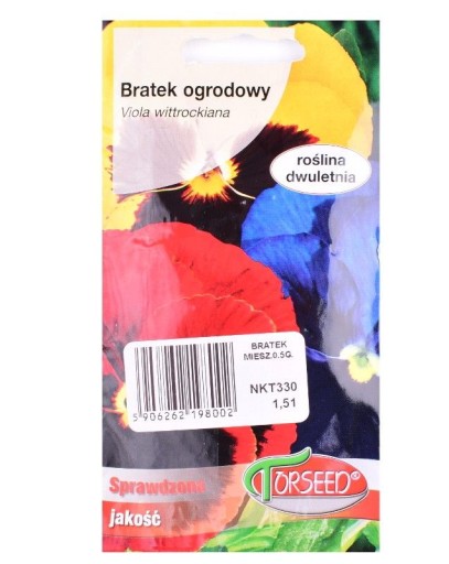 Bratek wielkokwiatowy mieszanka 0,5g nasiona Torseed