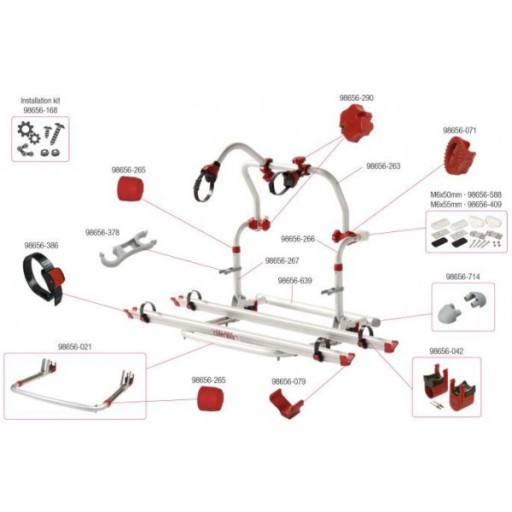 Зажим для велосипедной стойки Quick Safe Fiamma