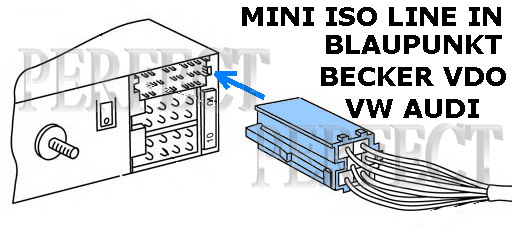 РАЗЪЕМ AUX MINI ISO GRUNDIG 3,5, штекер Jack 2,5 мм