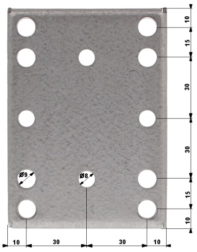 UCHWYT NA SŁUP BRU-1