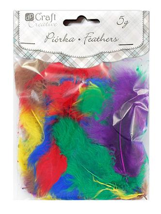 FEATHERS 5-12 CM, 5 G Набор перьев BASIC Лодзь