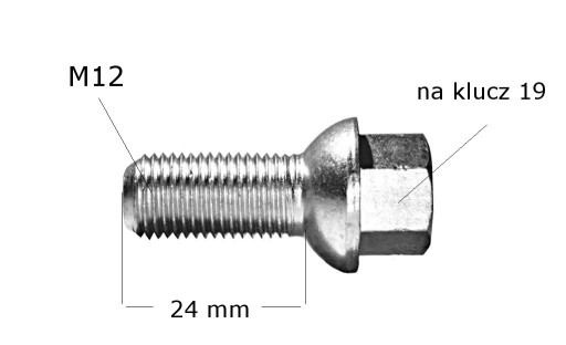 Колесные шпильки M14x25 KNOTT ALKO Trailer