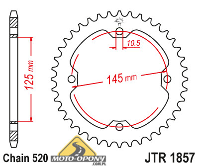 Цепь + звезды Yamaha YFM 350 Raptor GOLD DiD