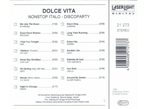 Dolce Vita - Nonstop Italo - Дископати, Беседка,