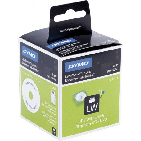 ЛЕНТА ДЛЯ ЭТИКЕТОК DYMO LW диаметром 57 мм S0719250 DVD