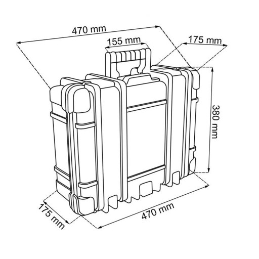 БОЛЬШАЯ КОРОБКА ДЛЯ ИНСТРУМЕНТОВ KETER TECHNICAN 48см