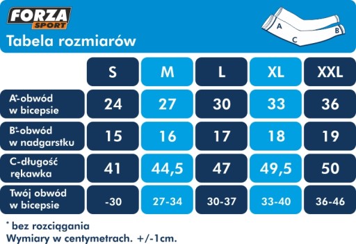 RĘKAWKI OCIEPLACZE JESIEŃ ZIMA FORZA PUNTO XL