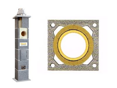 ДЫМОХОД FI 180 КЕРАМИЧЕСКИЙ 4м УНИВЕРСАЛЬНЫЙ HOCH ГЕРМАНИЯ.
