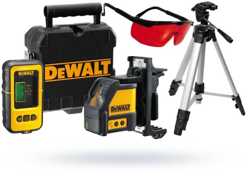 DeWALT DW088KD laser krzyżowy z detektorem ZESTAW