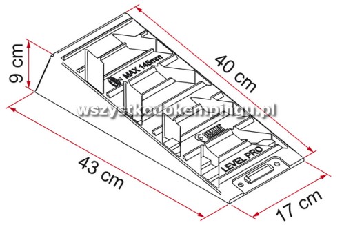 ВЫРАВНИВАЮЩИЕ КЛИНЫ FIAMMA LEVEL PRO ДО 5 ТОНН 2 шт.