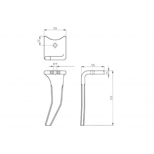 Зубья бороны Amazone KG 120x15 DX 6574300 6575300