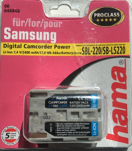 Аккумулятор HAMA SAMSUNG SBL-220/SB-LS220