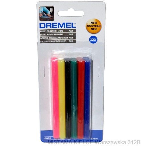 Цветные клеевые стержни 7 мм GG05 DREMEL GLUE-PIST