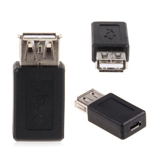 Адаптер USB «мама» — «мама» Micro USB