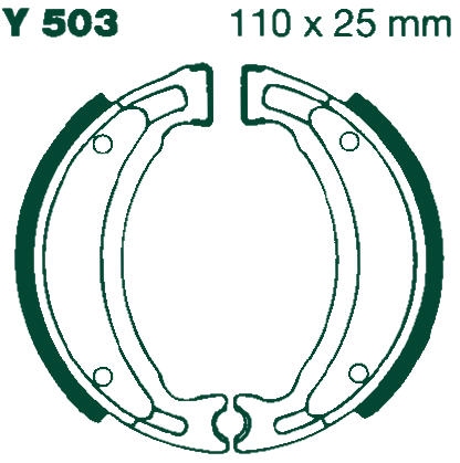 Колодки тормозные 110х25мм YAMAHA BWS 50 Jog